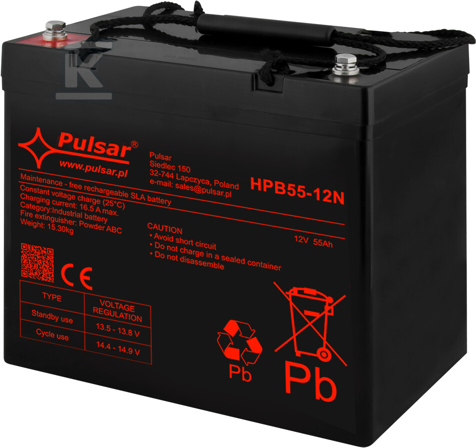 Akumulator 55Ah/12V HPB - HPB55-12N