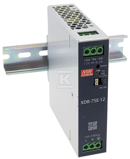 Napajanje 12V/75.6W/6.3A za DIN šinu - XDR-75E-12