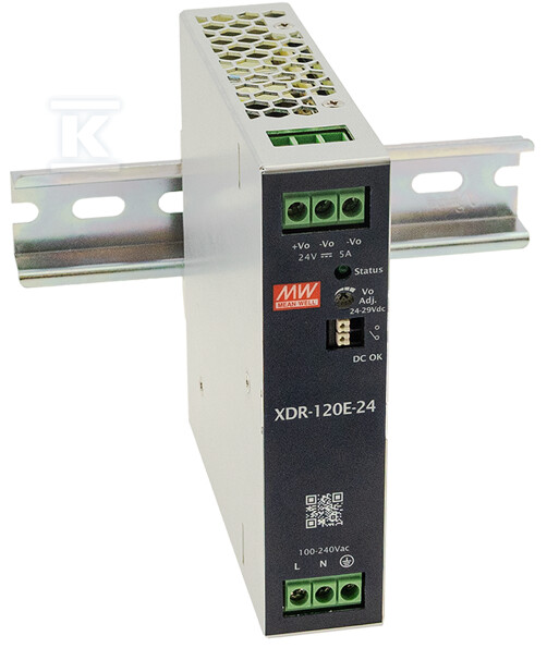 XDR napajanje za DIN šinu 24V/120W/5A - XDR-120E-24