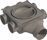 Rozdzielacz powietrza MINI 6-75 6 przyłączy DN 75, RURA ISO DN 125-125