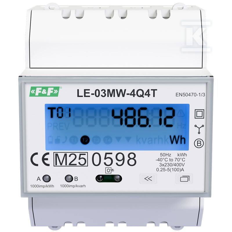 Licznik energii elektrycznej - LE-03MW-4Q4T