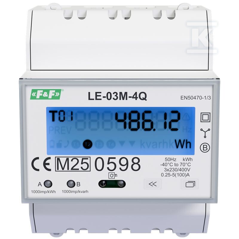 Licznik energii elektrycznej LE-03M-4Q - LE-03M-4Q
