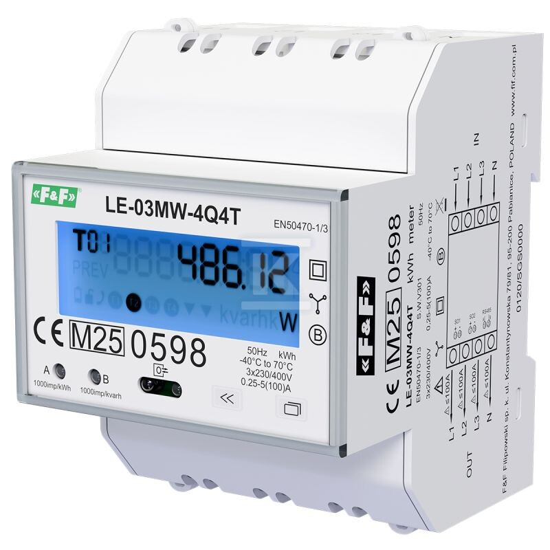 Licznik energii elektrycznej - LE-03MW-4Q4T