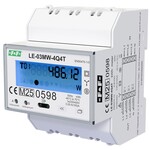 Licznik energii elektrycznej LE-03MW-4Q4T - trójfazowy, czterokwadrantowy pomiar energii, obsługa 4-taryf TOU