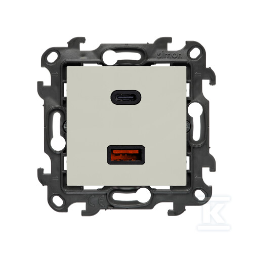 Ładowarka USB C+A (moduł), 30W, 230V, - NEC2CAQ.01/42