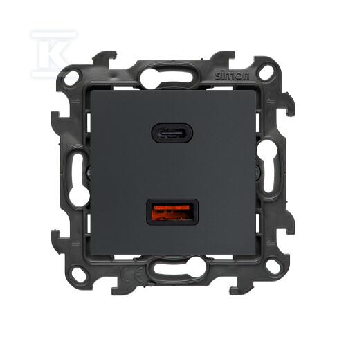 Ładowarka USB C+A (moduł), 30W, 230V, - NEC2CAQ.01/38