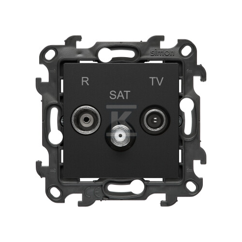Gniazdo antenowe R-TV-SAT przelotowe - NASP.01/49