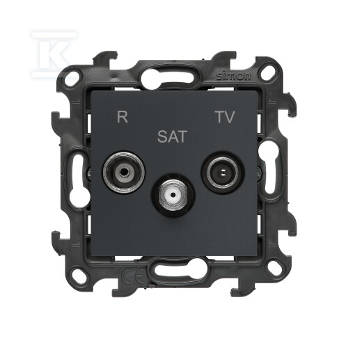 Gniazdo antenowe R-TV-SAT przelotowe - NASP.01/38