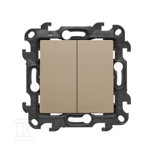Сходовий вимикач подвійний з підсвіткою - NW6/2L2.01/X/34
