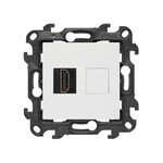 Gniazdo HDMI ver. 2.1 pojedyncze (moduł), biały, Simon24