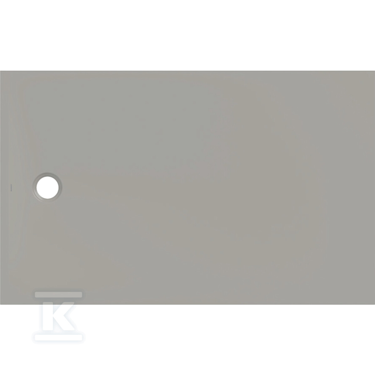 Brodzik CleanFloor30, szary: 160x100cm - 551.225.29.1