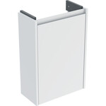 Skrinka pod malé umývadlo Selnova Compact, s jednými dverami, krátka: 41.2x60.5x20.1cm, Šírka umývadla=45cm, biela / lakovaná hodvábny mat