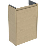 Skrinka pod malé umývadlo Selnova Compact, s jednými dverami, krátka: 41,2x60,5x20,1cm, Šírka umývadla=45cm, dub prírodný / melamínová štruktúra dreva