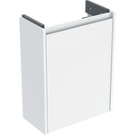 Skrinka pod malé umývadlo Selnova Compact, s jednými dverami, krátka: 45,7x60,5x22,7cm, Šírka umývadla=50cm, biela / s hodvábnym leskom