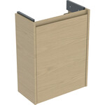 Skrinka pod malé umývadlo Selnova Compact, s jednými dverami, krátka: 45.7x60.5x22.7cm, Šírka umývadla=50cm, dub prírodný / melamínová štruktúra dreva