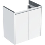 Skrinka pod umývadlo Selnova Compact, s dvoma dverami: 59,1x60,6x36,4 cm, šírka umývadla=65 cm, biela / lakovaná hodvábny lesk