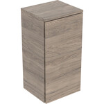 Szafka boczna Selnova Square, z jednymi drzwiami: 33x65x29.7cm, orzech hickory / melaminowa struktura drewna
