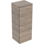 Średnia szafka Selnova Square, z jednymi drzwiami: 33x85x29.7cm, orzech hickory / melaminowa struktura drewna