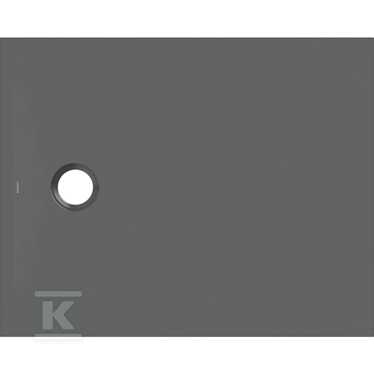 Brodzik CleanFloor30, grafit: 100x80cm - 551.204.DM.1