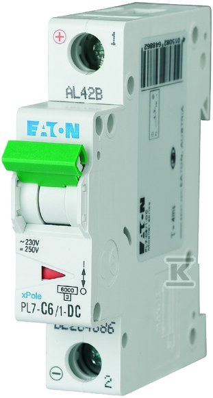 10kA DC circuit breaker PL7-C6/1-DC - 264886