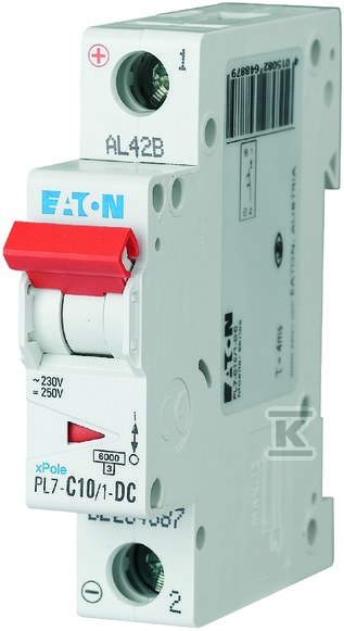 10kA DC circuit breaker PL7-C10/1-DC - 264887