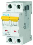 Miniature circuit breaker 10kA DC PL7-C25/2-DC