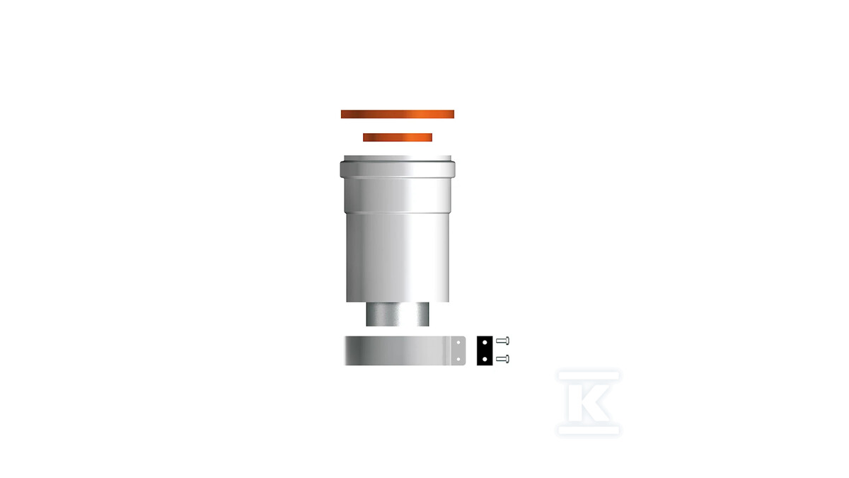 Adapter odprowadzenia pionowego 60/100 - 3318079