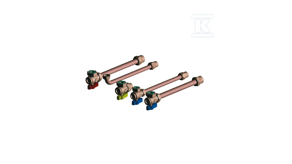 Zestaw instalacyjny (4 zaworki) dla - 3318228