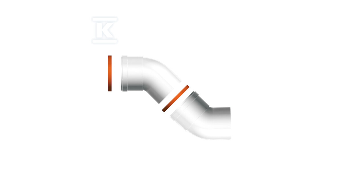 Kolano spalinowe 45° 110mm - 3590234