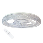 Wentylator sufitowy, CRYSTAL 35W ( 20W+15W) 2000LM, 15m2, CCT, 40dB