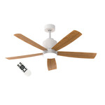 Wentylator sufitowy, METAL+ABS 53W ( 18W+35W) 1980LM, 35m2, CCT, 45 dB