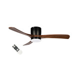 Wentylator sufitowy, METAL+DREWNO 53W ( 18W+35W) 1350LM, 25m2, CCT, 43dB