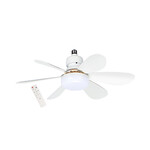Wentylator sufitowy, LED E27 28W ( 15W+13W) 1500LM, CCT, 38dB