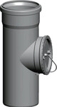 Rura kominowa rewizyjna DN 110, polypropylen, do 120°C, do zabudowy w szachcie długość 250 mm