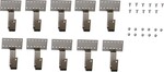 Zestaw haków montażowych do dachu z dachówki (6 mm) 10 szt. HAK T = 6 mm do dachów pokrytych dachówką, śruby z ŁBEM młoteczkowym i nakrętkami aluplus