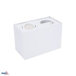 Oprawa LED sufitowa ORTAL, regulowana 182x96 2xGU10 max. 2x50W, biała