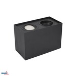 Oprawa LED sufitowa ORTAL, regulowana 182x96 2xGU10 max. 2x50W, czarna