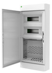 Rozdzielnica natynkowa Elegant TWIN 2x12 PE+N + 2x12 Multimedialna biała IP 40