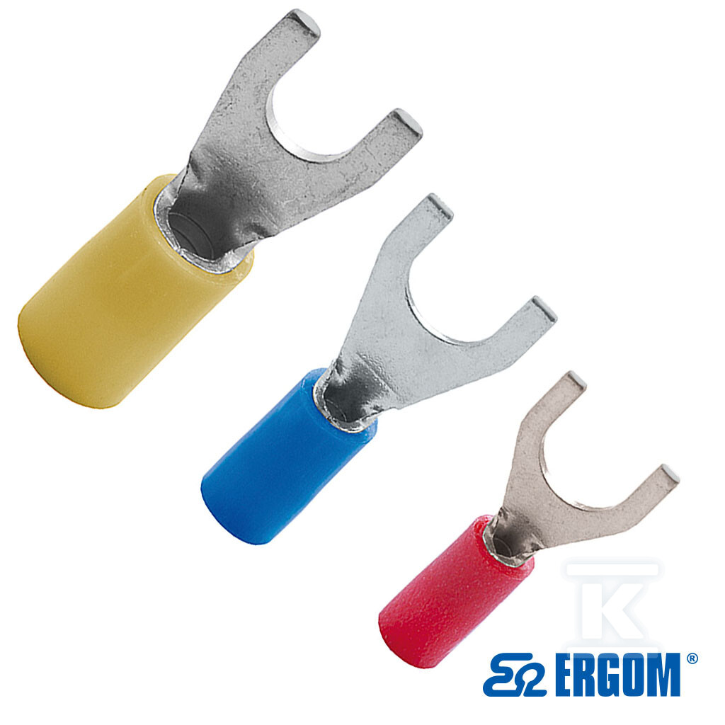 Końcówka kablowa widełkowa izolowana - E09KO-02030401300