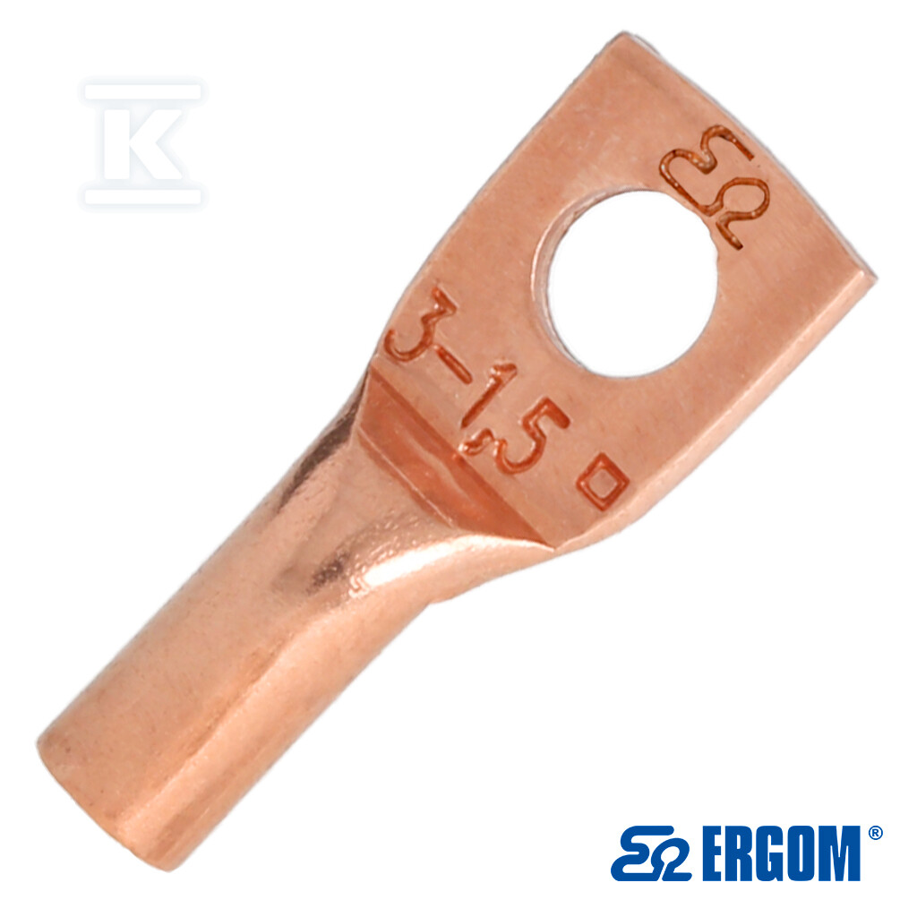 Końcówka rurowa oczkowa miedziana KM - E11KM-01010100400