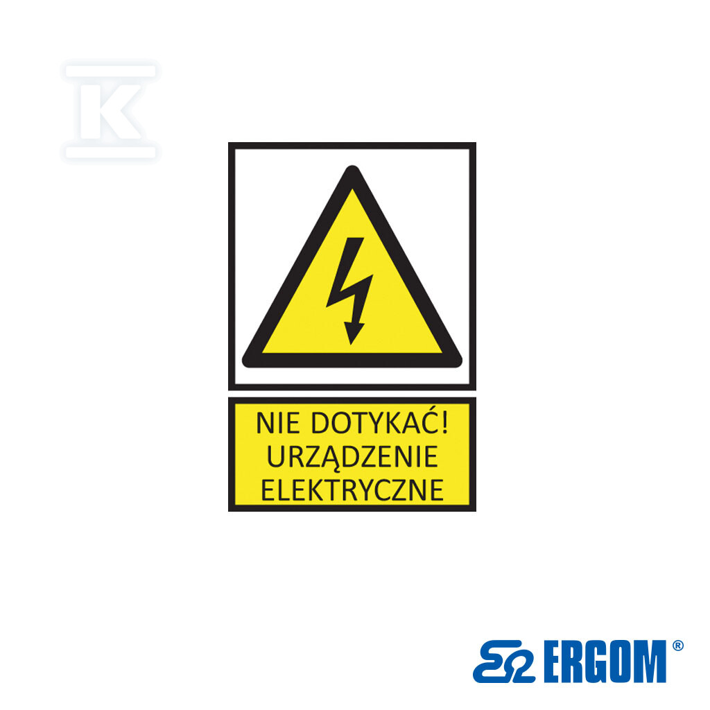 Tabliczka ostrzegawcza TZO 148X210P - E04TZ-01012140100