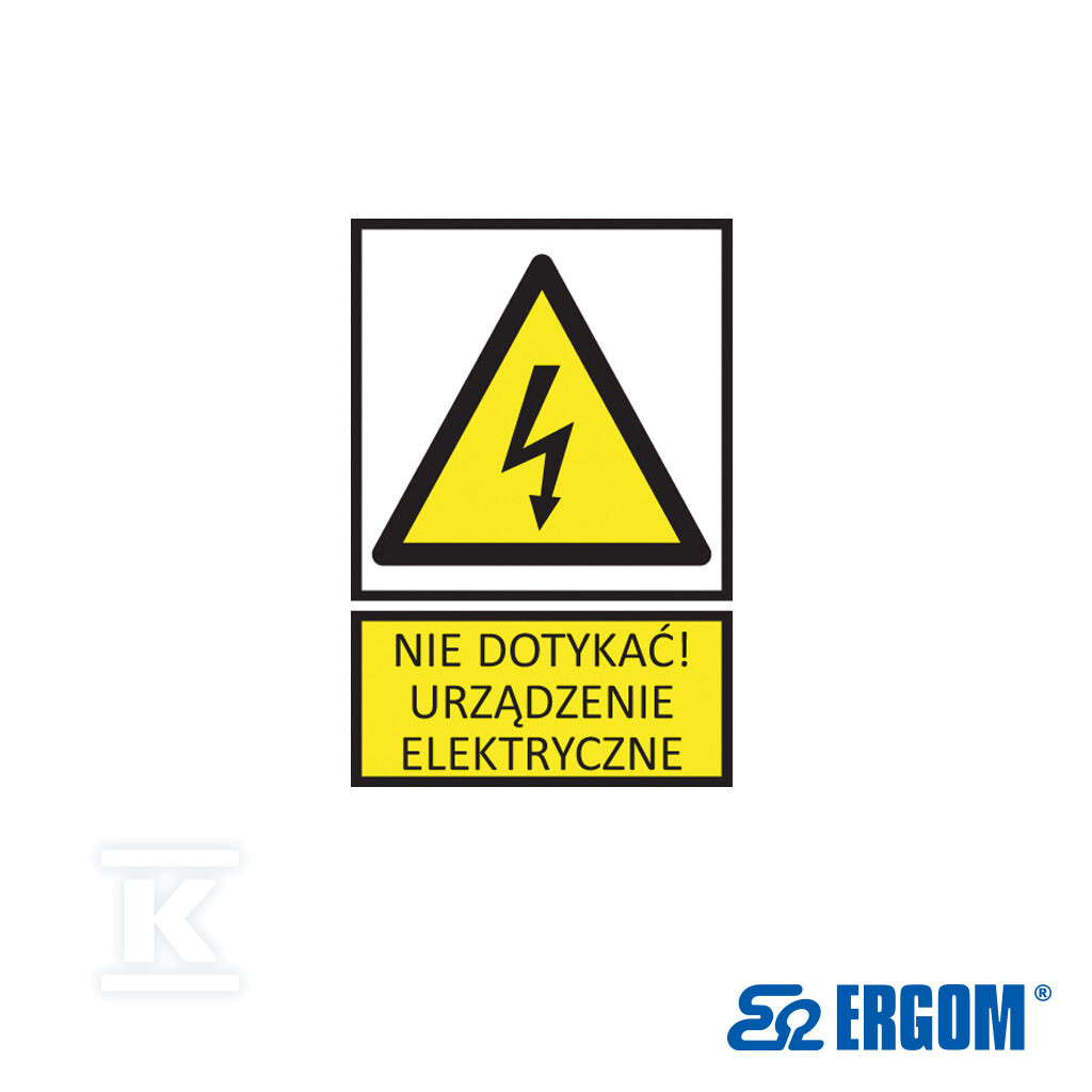 Tabliczka ostrzegawcza TZO 52X148FE - E04TZ-01013220100
