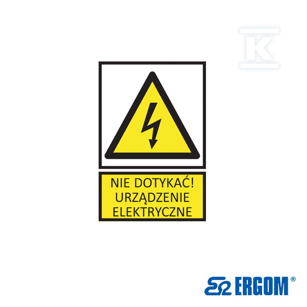 Tabliczka ostrzegawcza TZO 148X420FE - E04TZ-01013250100