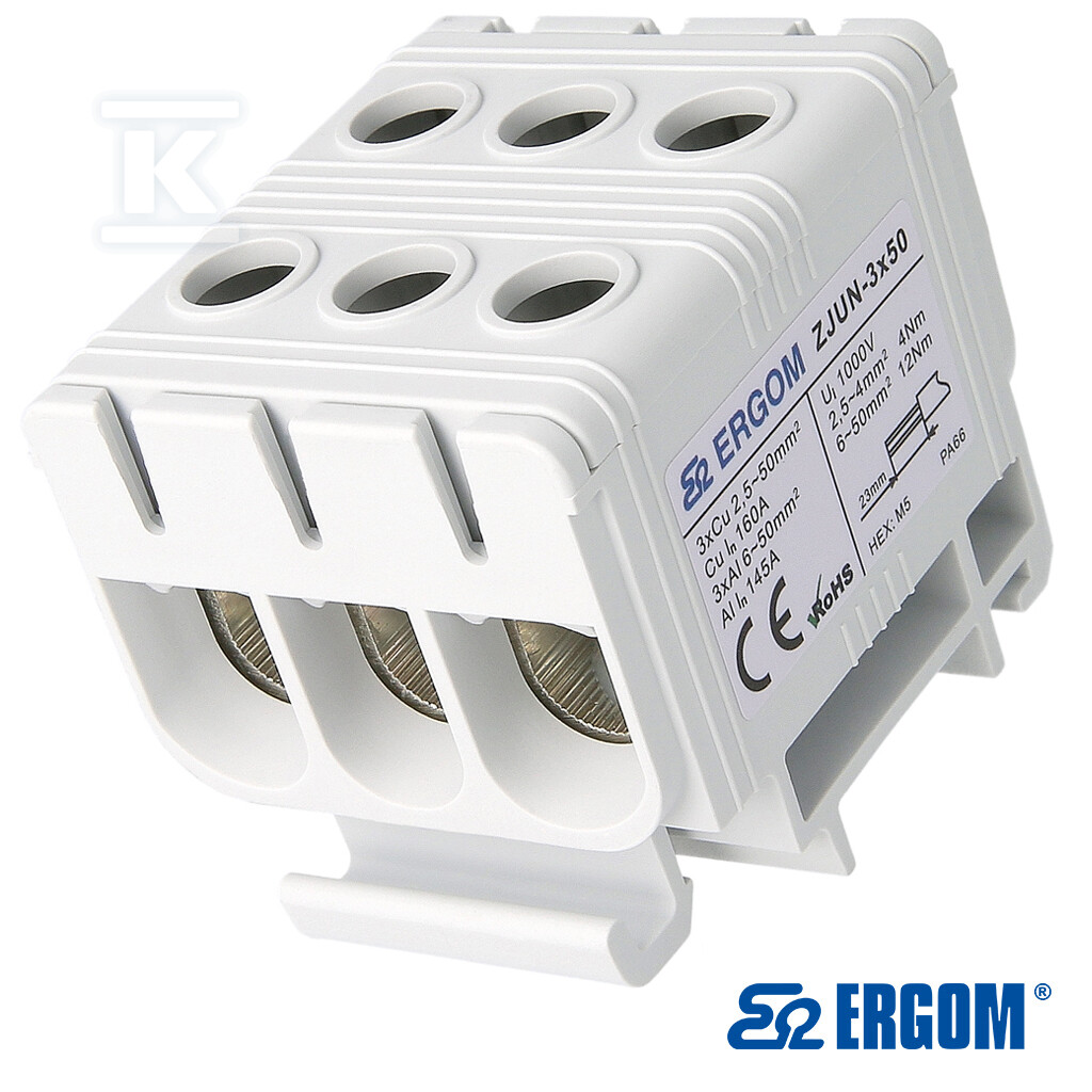 Złączka montażowa ZJUN-3x50 SZARA=5SZT - R34RR-07010021901