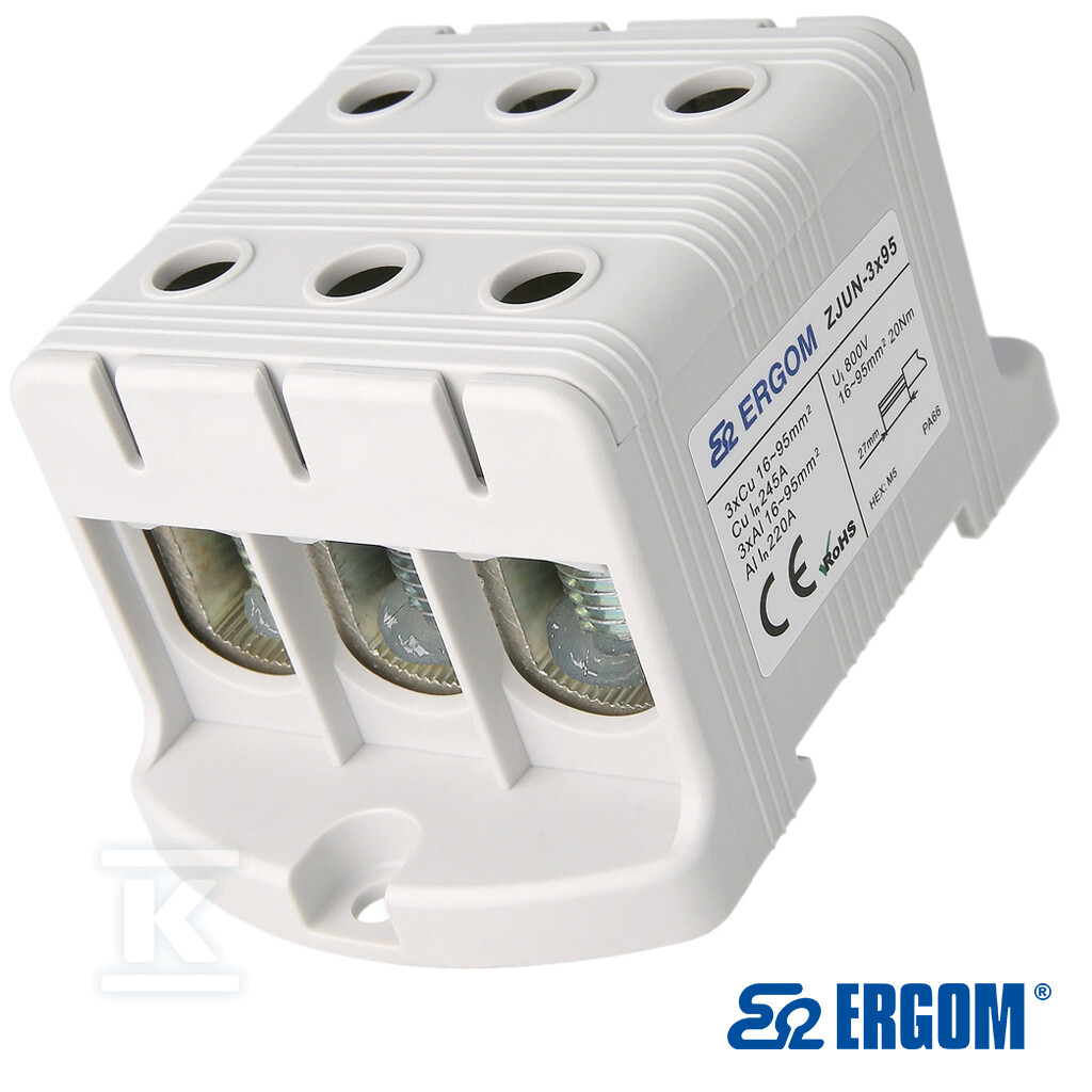 Złączka montażowa ZJUN-3x95 SZARA=3SZT - R34RR-07010022101