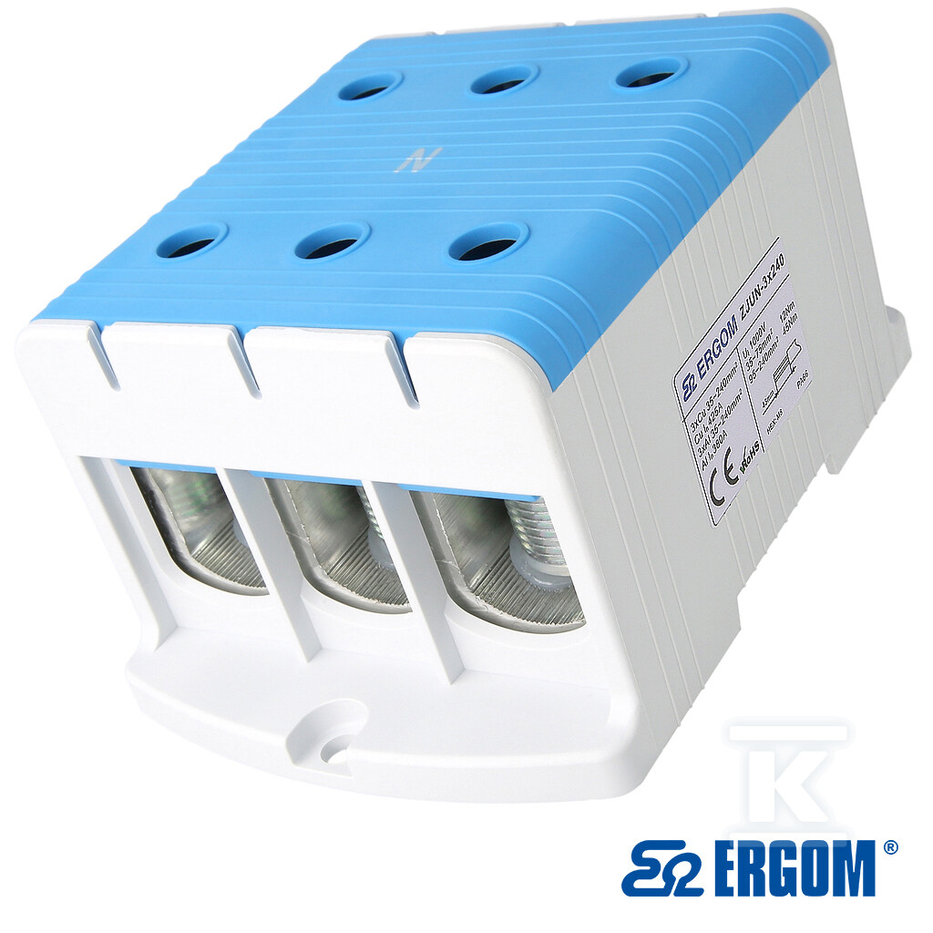 Złączka montażowa ZJUN-3x240/ niebieski - R34RR-07010022601