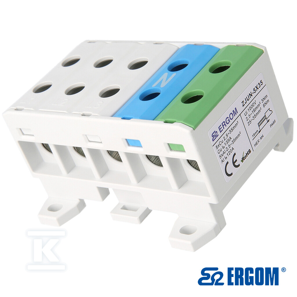 Złączka montażowa ZJUN-5x35 SZARA=8SZT - R34RR-07020004303