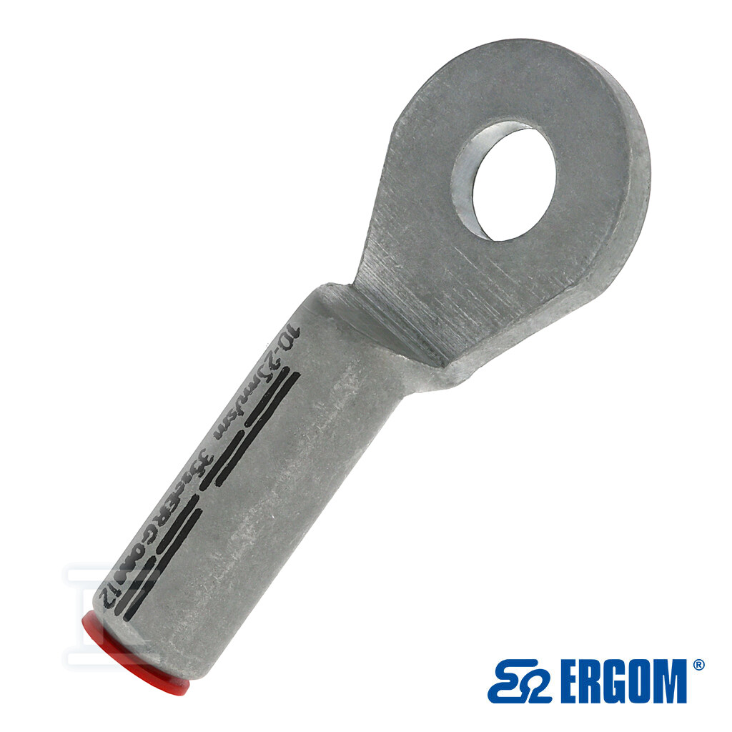 Końcówka rurowa oczkowa aluminiowa - E12KA-01010100502