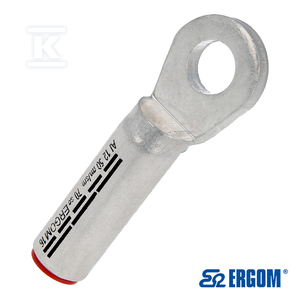 Końcówka rurowa oczkowa aluminiowa - E12KA-01010101302