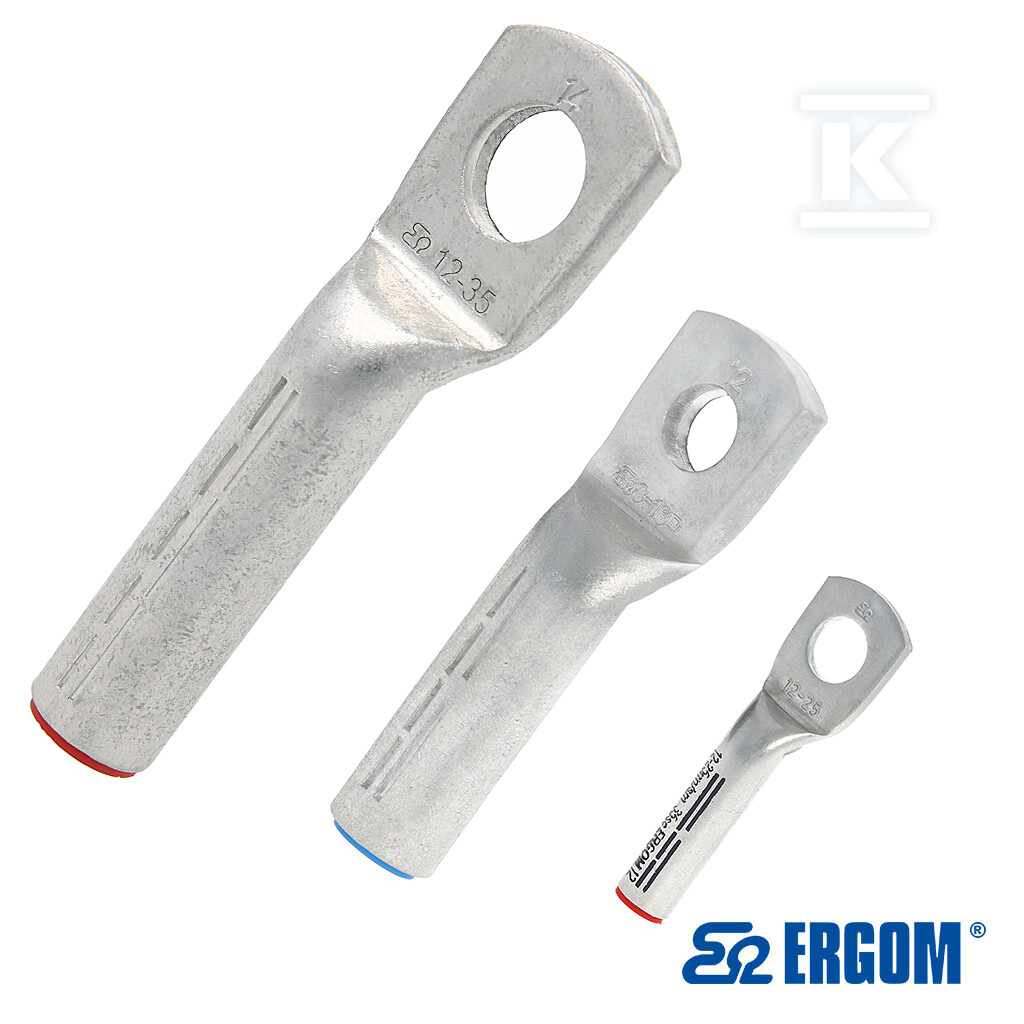 Końcówka rurowa oczkowa aluminiowa - E12KA-01030101300